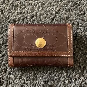 Coach Leather Compact Wallet